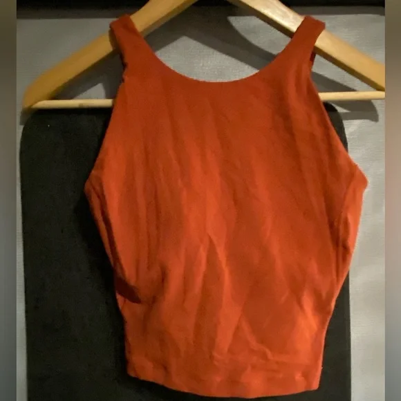 LULULEMON ALIGN high neck tank top canyon orange sz 2 - Picture 2 of 5